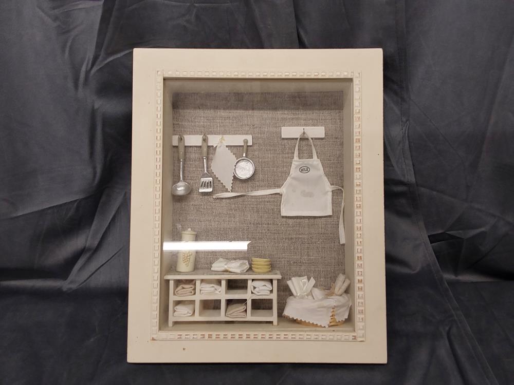 TABLEAU DECOR CUISINE MINIATURE