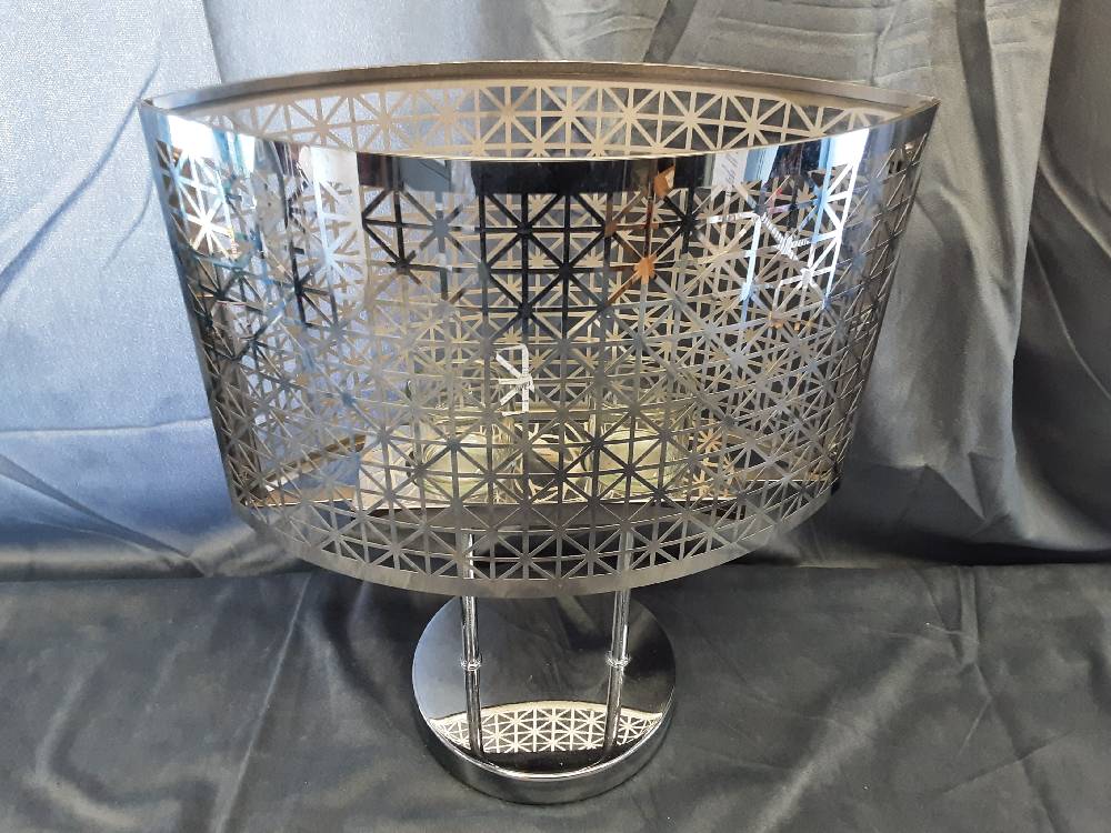 LAMPE CHROMÉE A BOUGIE