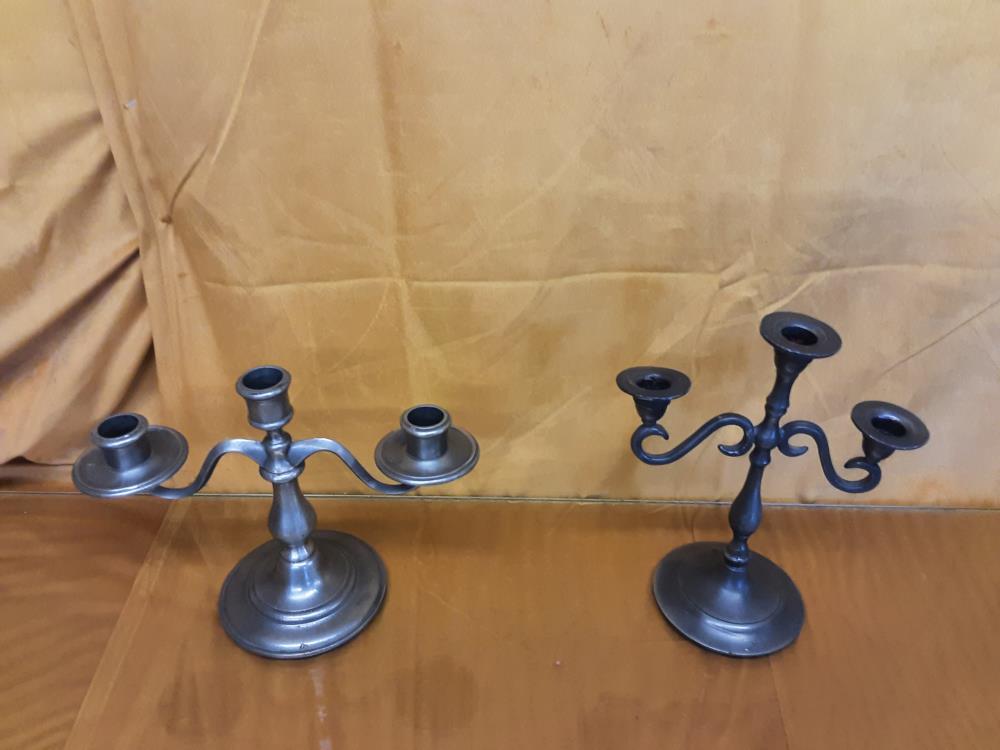 BOUGEOIR ETAIN 3 BRANCHES