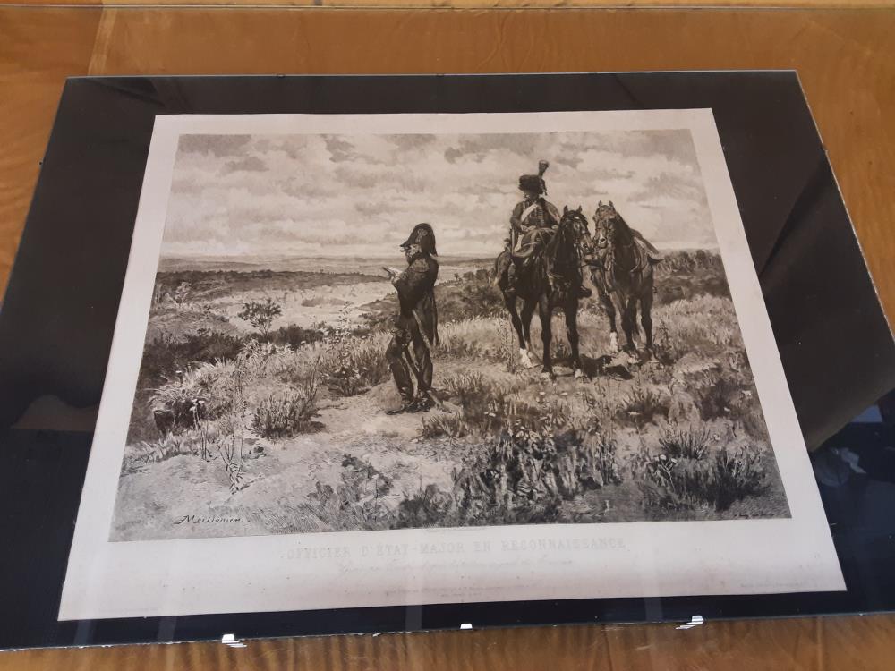 TABLEAU GRAVURE NAPOLÉON SOUS VERRE (VERRE HS)