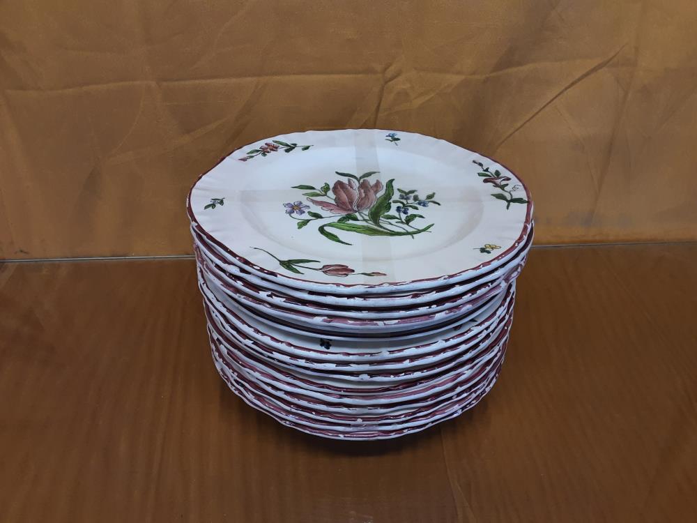 LOT DE 15 ASSIETTES VIEUX STRASBOURG 