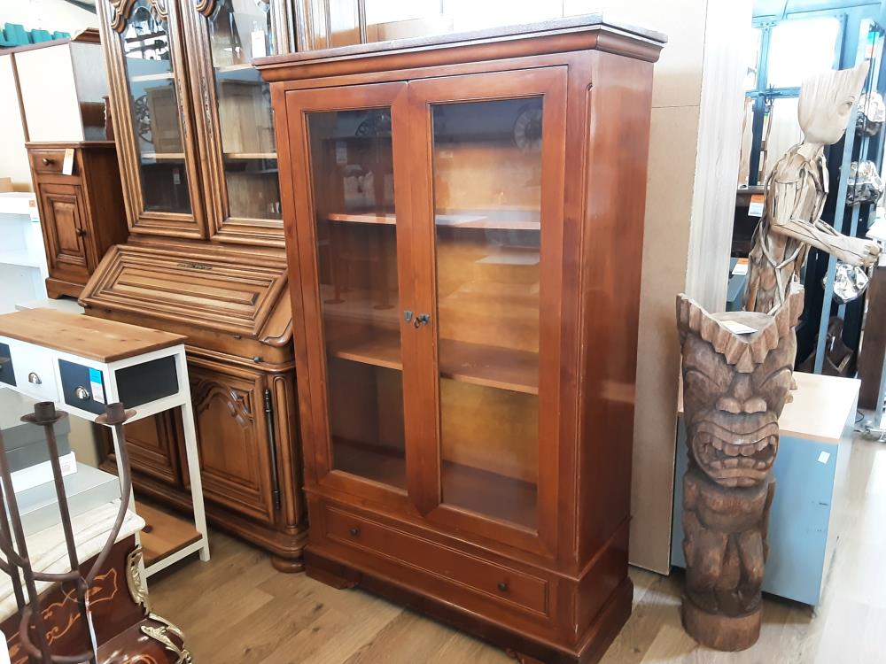 VITRINE 2 PORTES 1 TIROIR 