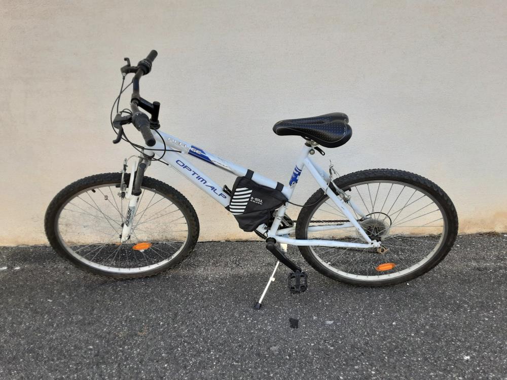 Velo Optimalp Blanc Et Bleu 26P