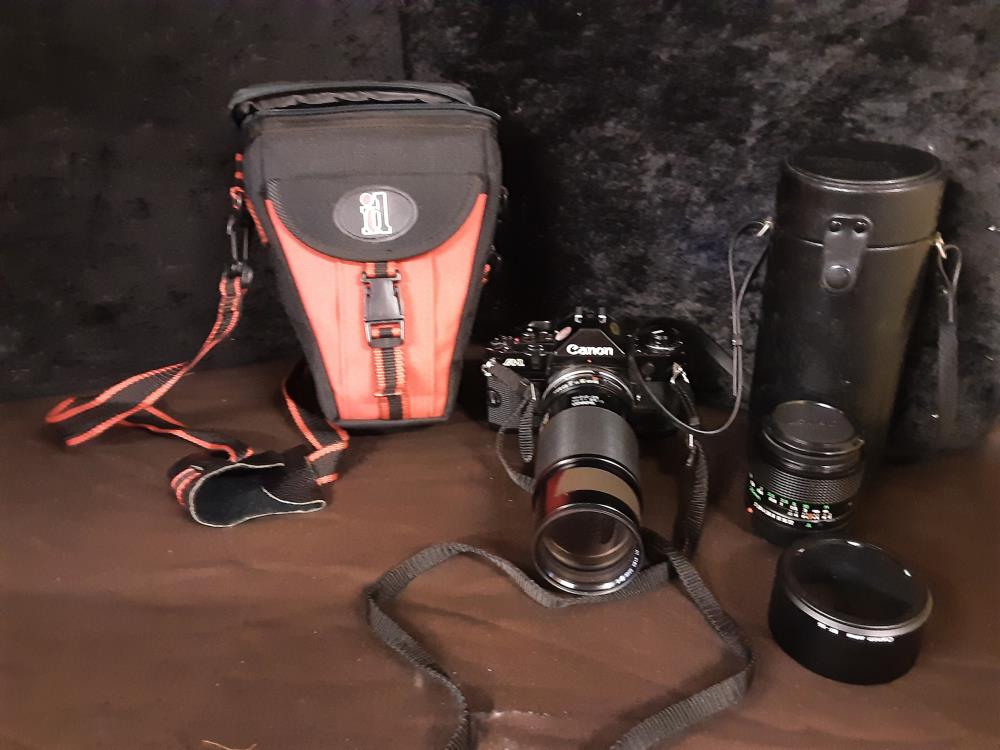 Appareil Photo Canon A-1 Argentique Avec 2 Objectifs 80-210 Mm Et 35Mm