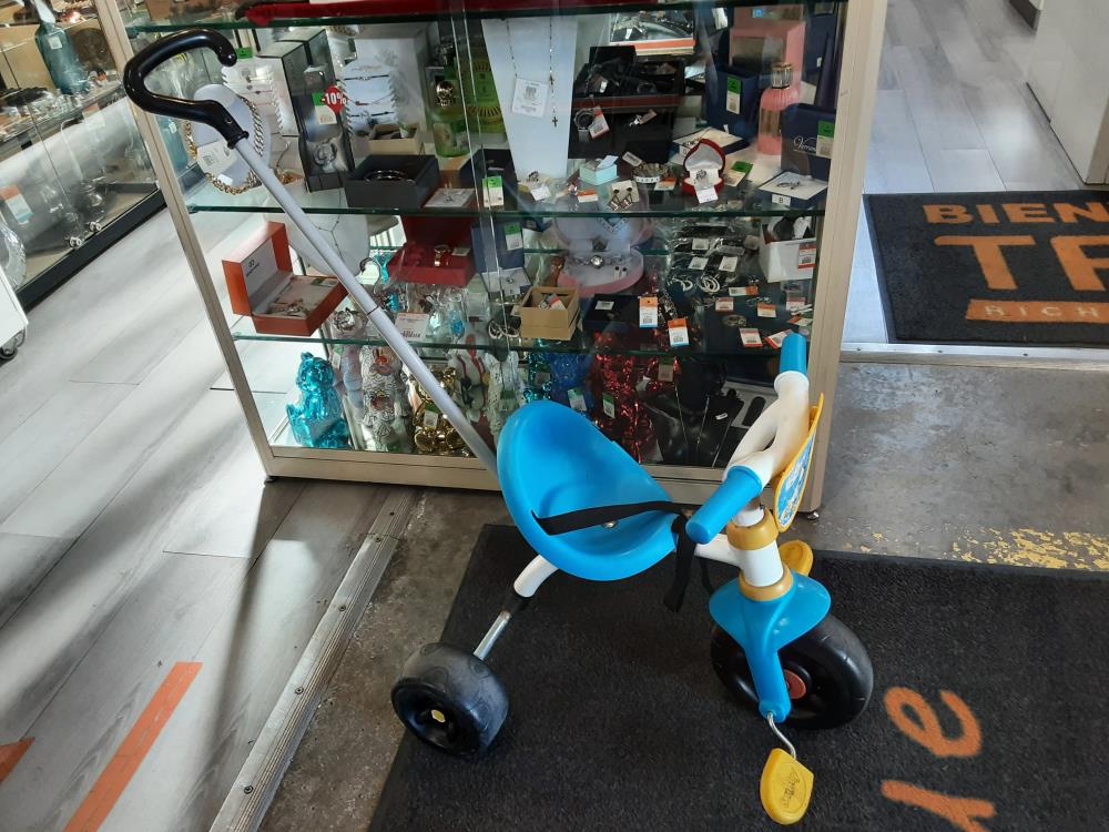 Tricycle  Enfant Smoby Bleu Et Jaune