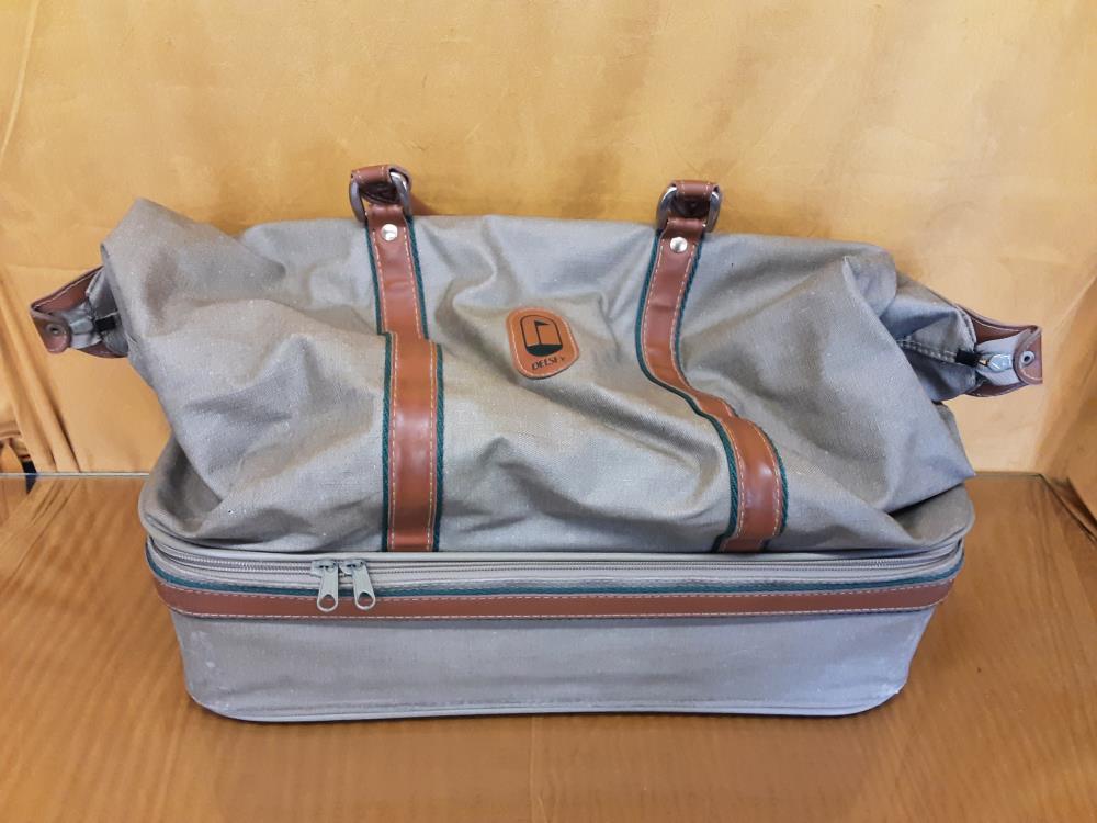 Sac Coffre En Toile Kaki Delsey