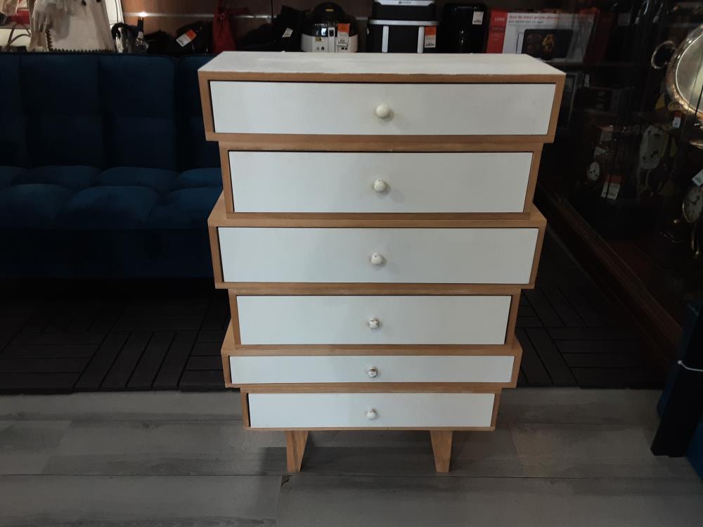 Commode 6 Tiroirs Bois