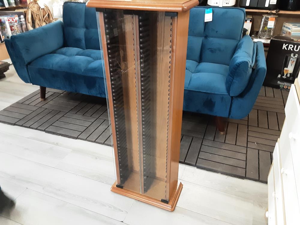 Meuble Range Cd 2 Portes Verre