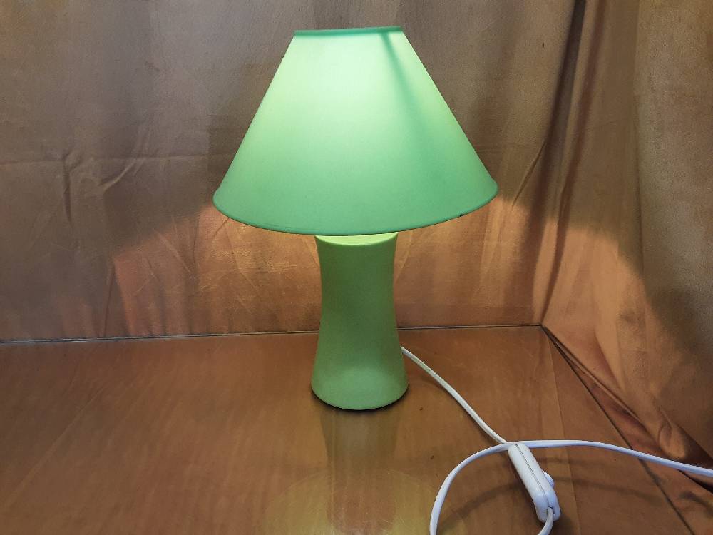LAMPE DE CHEVET VERTE HAUT 33CM