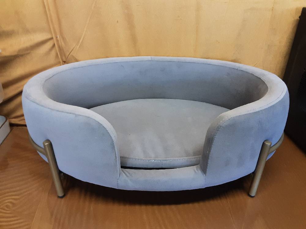Panier Pour Chien Tissus Gris