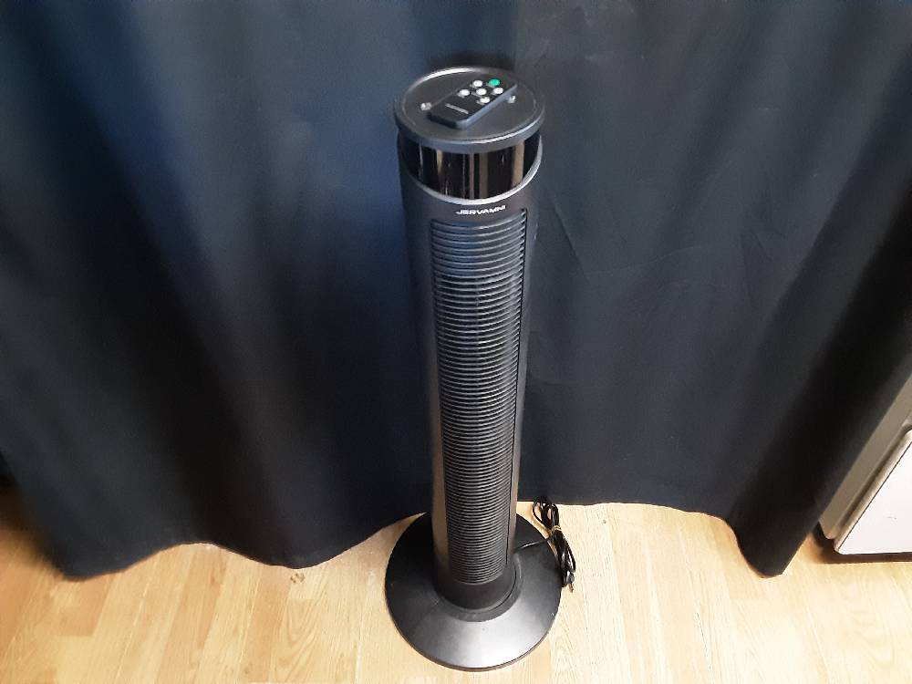 Ventilateur Colonne Noir Jervamni + Tc