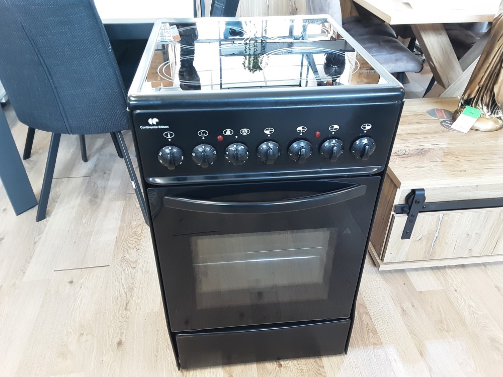 CUISINIERE 4 FEUX CONTINENTAL EDISON NOIRE