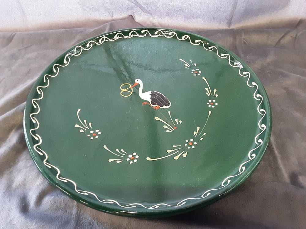 PLAT A TARTE ROND SOUFFENHEIM BLEU