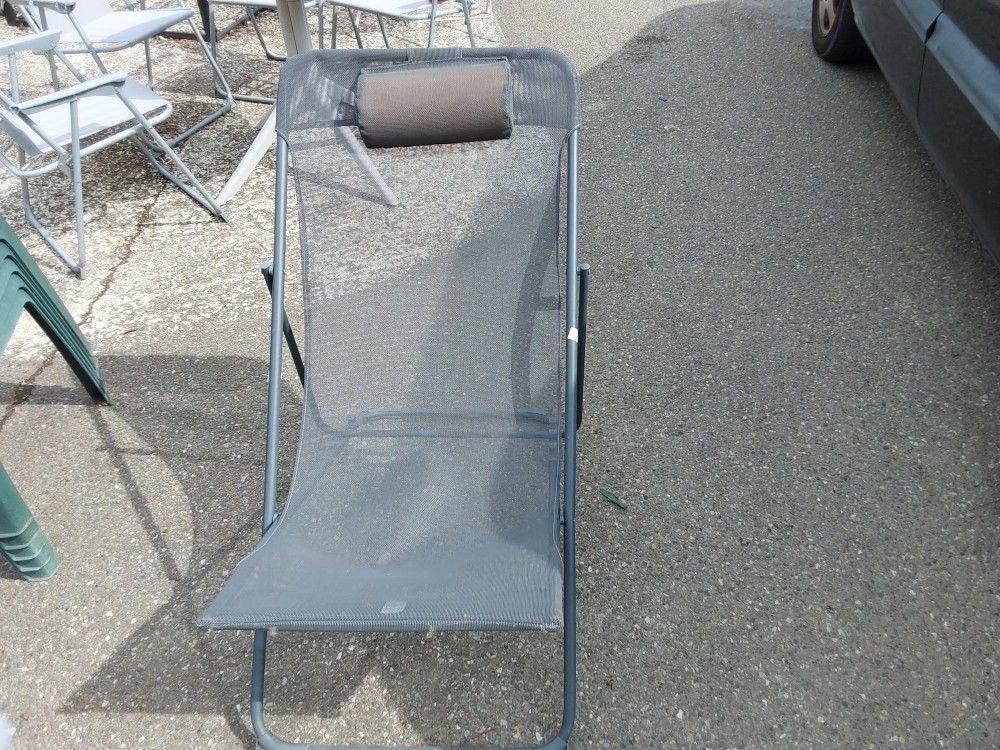 CHAISE LONGUE CHILIENNE GRISE