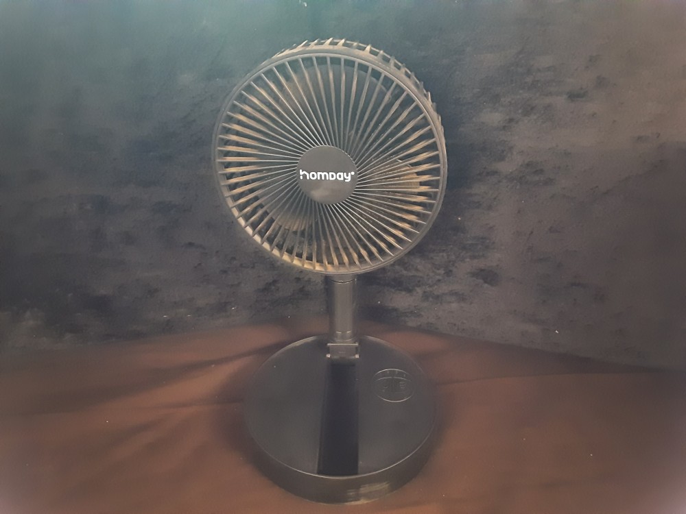 VENTILATEUR HOMDAY PORTABLE SANS FIL ET PLIABLE