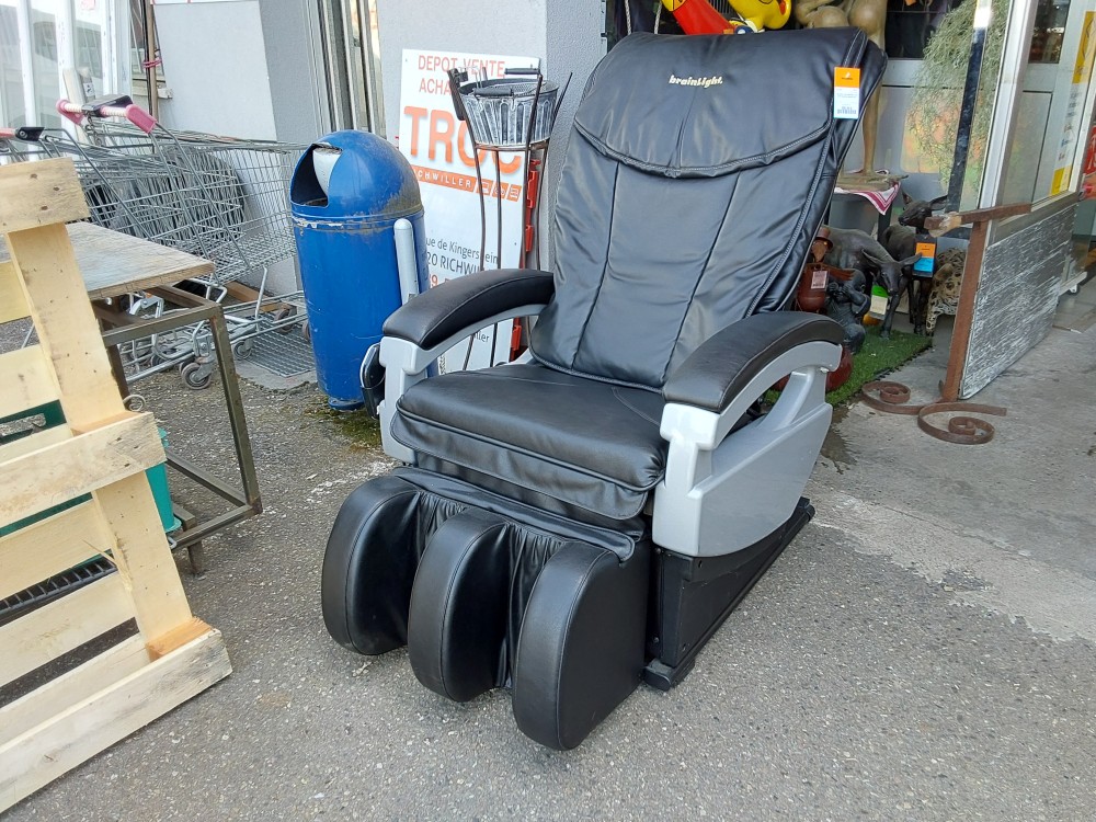 Fauteuil De Massage Cuir Noir Marque Brainlight