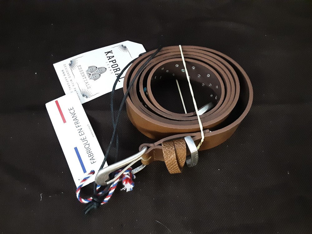 Ceinture Kaporal Cuir Brun