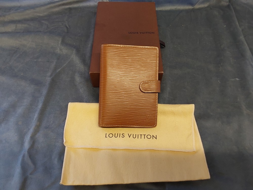 AGENDA - PORTE CARTES LOUIS VUITTON CUIR BRUN REF CA1017