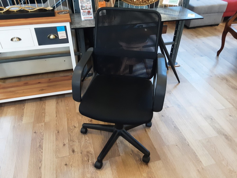CHAISE DE BUREAU SUR ROULETTES COLORIS NOIR