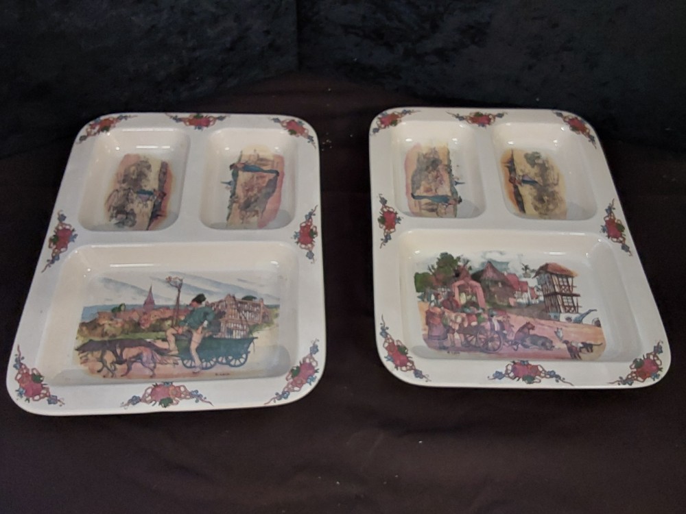 PLAT SÉPARATEUR OBERNAI SARREGUEMINES 24X31 CM 