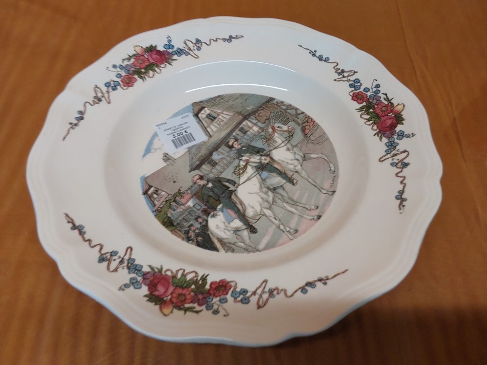 ASSIETTE CREUSE OBERNAI SARREGUEMINES 