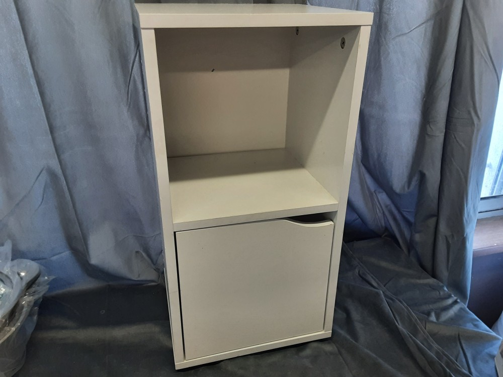 MEUBLE DE CUISINE 1 PORTE 1 NICHE BLANC 