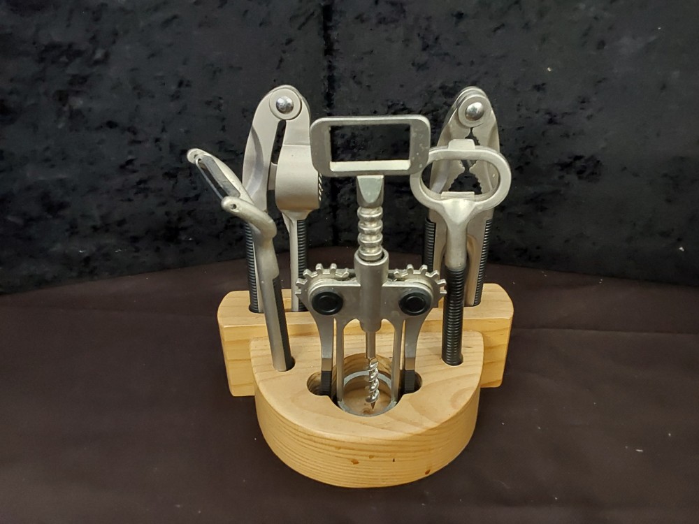 ENSEMBLE DE 5 USTENSILES DE CUISINE SUR SOCLE