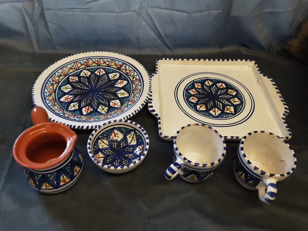 ENSEMBLE A APERO 6 PIECES TUNISIEN