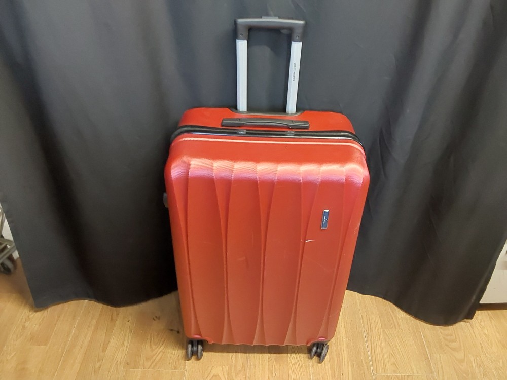 VALISE ROUGE GM DANIEL HECHTER POLYPROPYLENE 4X DOUBLE ROULETTES