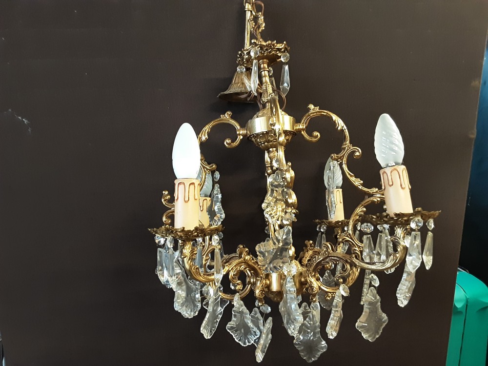 Lustre Bronze Angelot 4 Branches