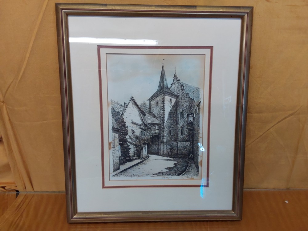 TABLEAU KLIPPSTIEHL KIENTZHEIM 35X42CM