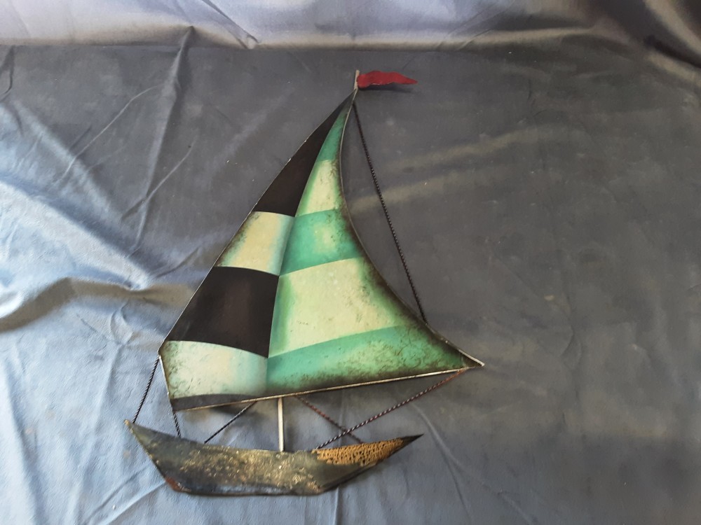BATEAU TABLEAU METAL