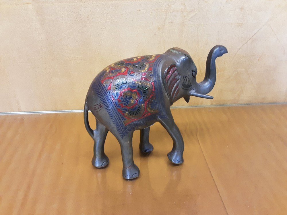 ELEPHANT EN LAITON HAUT 16CM