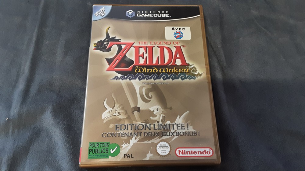 JEU GAMECUBE "THE LEGEND OF ZELDA THE WIND WAKER" EDITION LIMITÉE 
