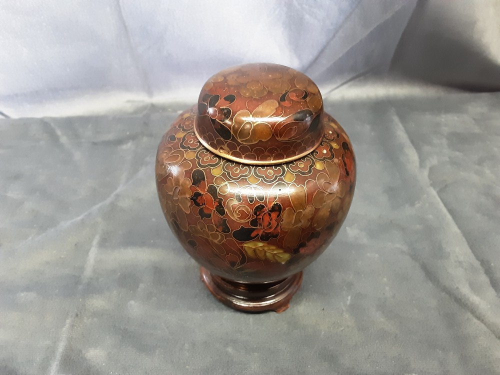 VASE CLOISONNE SUR SUPPORT PM