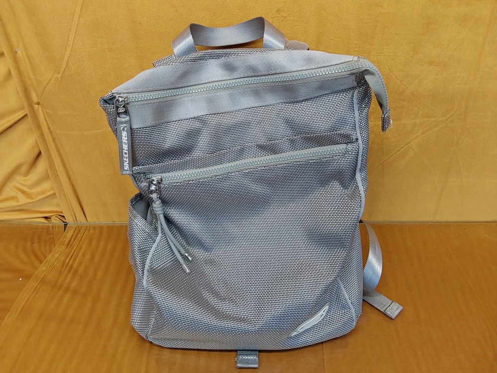 SAC A DOS SKECHERS GRIS ARGENTÉ