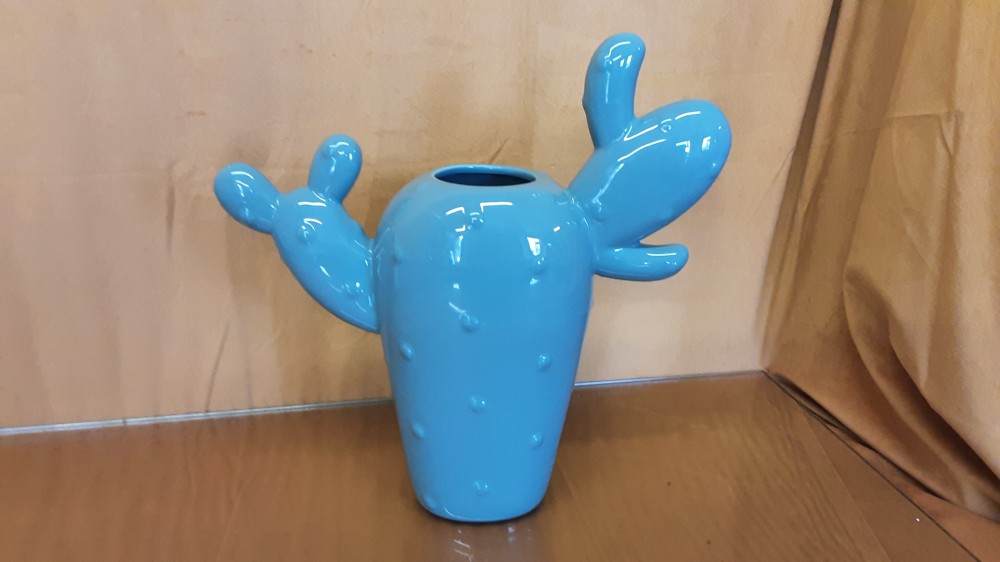 VASE CACTUS CERAMIQUE VERT