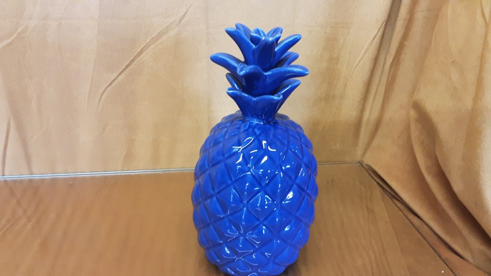 ANANAS  CERAMIQUE BLEU
