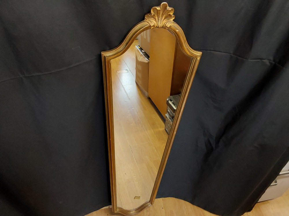 MIROIR ALLONGÉ DORÉ 