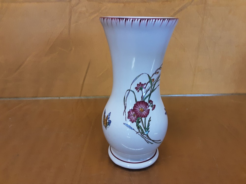 VASE MM FLEURS PAPILLONS SARREGUEMINES