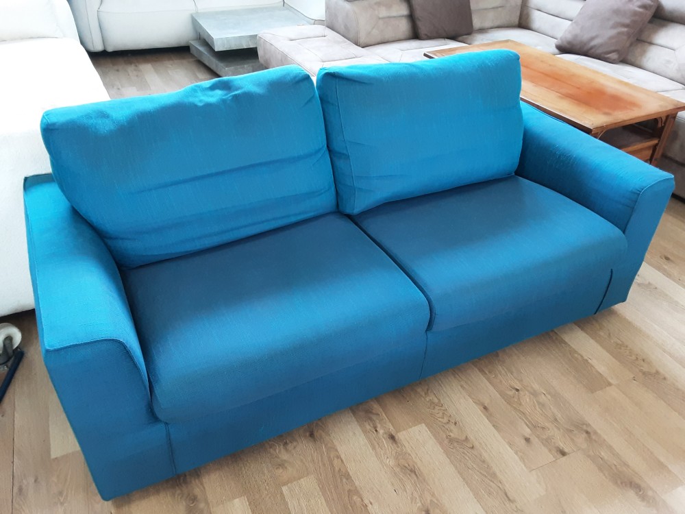 CANAPE 3 PLACES BLEU CONVERTIBLE POLTRONESOFA