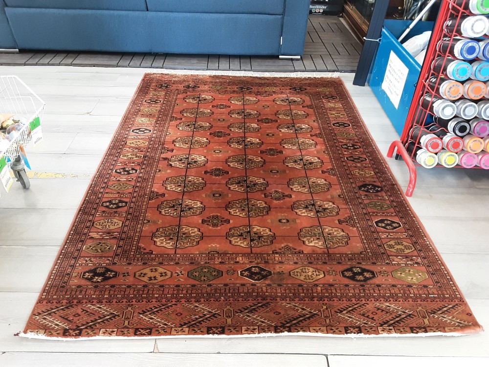 TAPIS COLORIS BRUN A MOTIFS 132 X 194