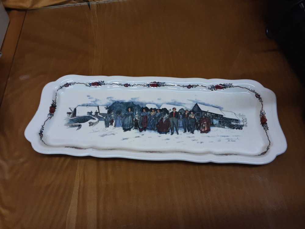 PLAT A CAKE SARREGUEMINES OBERNAI GM 17X41CM