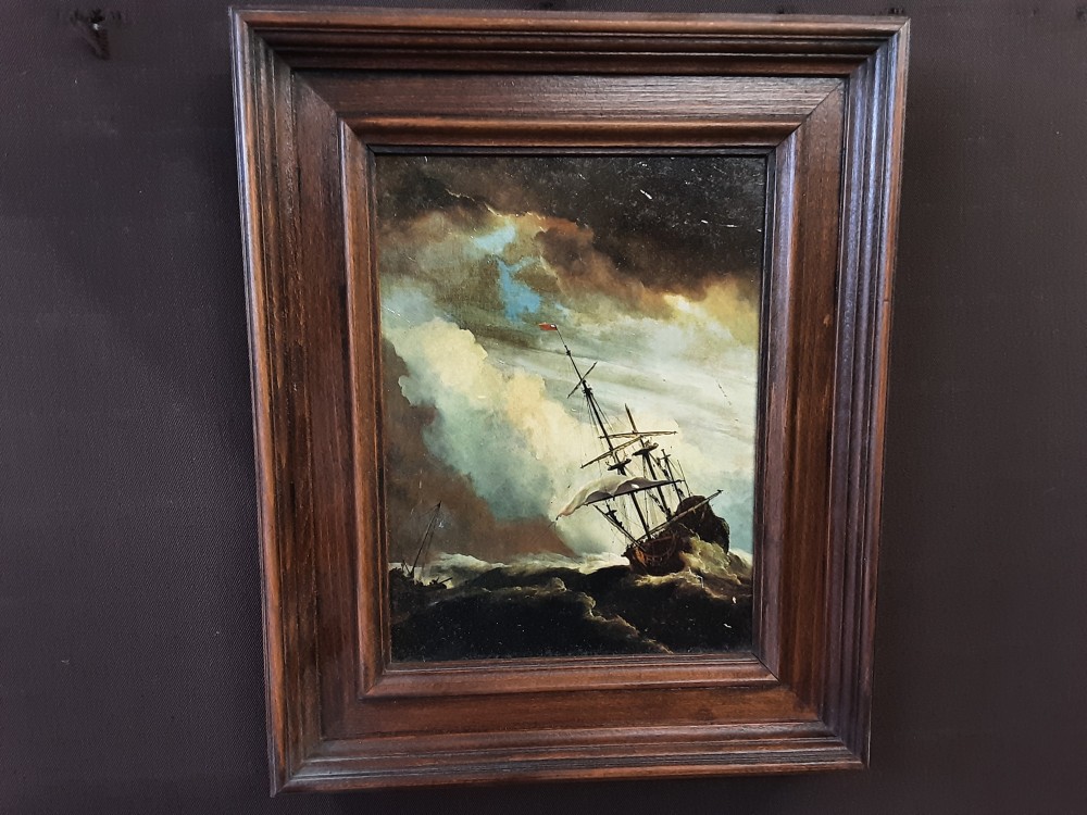 TABLEAU MARINE CADRE BOIS