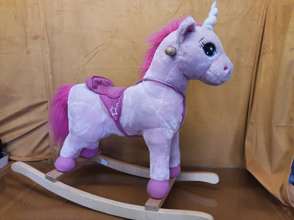 CHEVAL A BASCULE ROSE