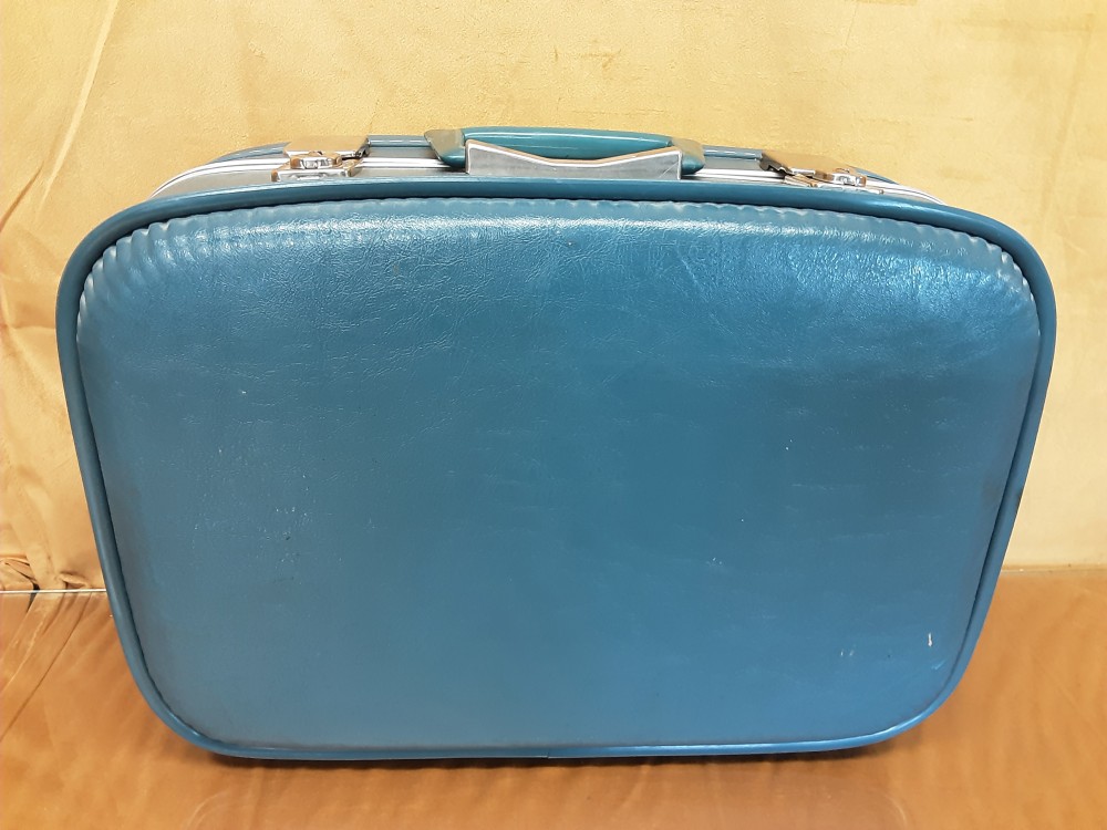 VALISE VINTAGE BLEUE PM 