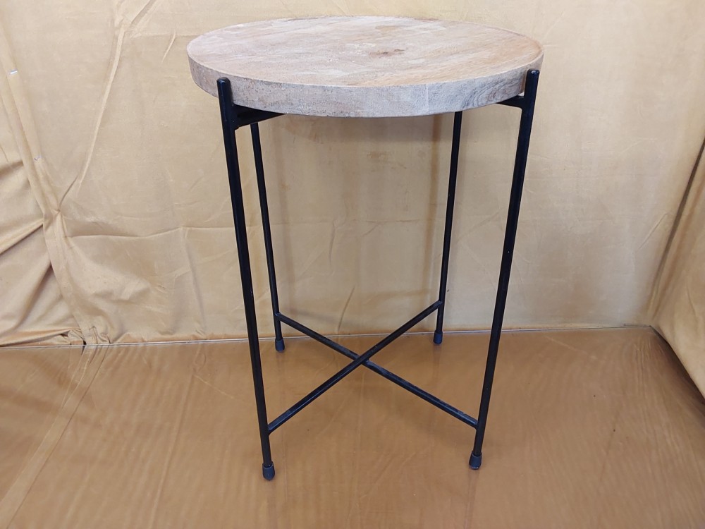 PORTE PLANTE BOIS ET MÉTAL 
