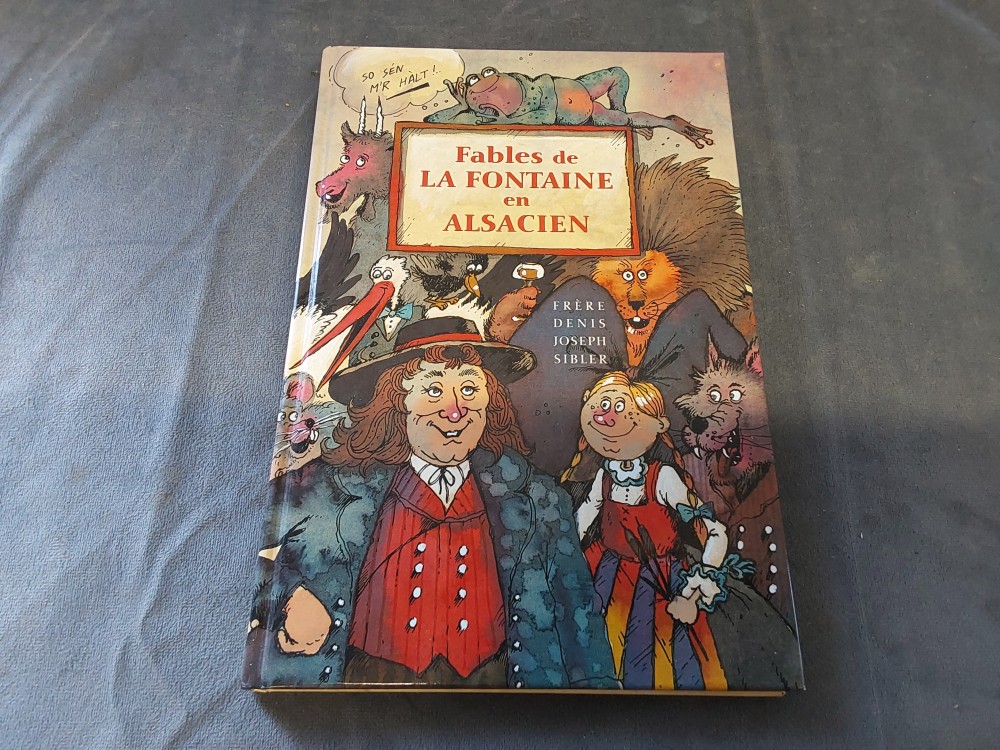LIVRE FABLES DE LA FONTAINE EN ALSACIEN 