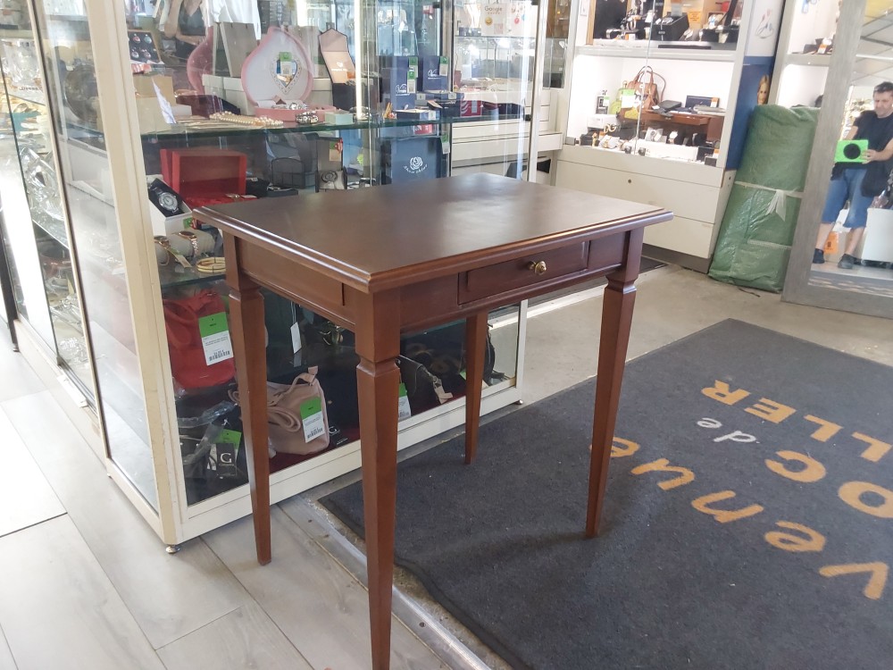 TABLE PM MERISIER 1 TIROIR