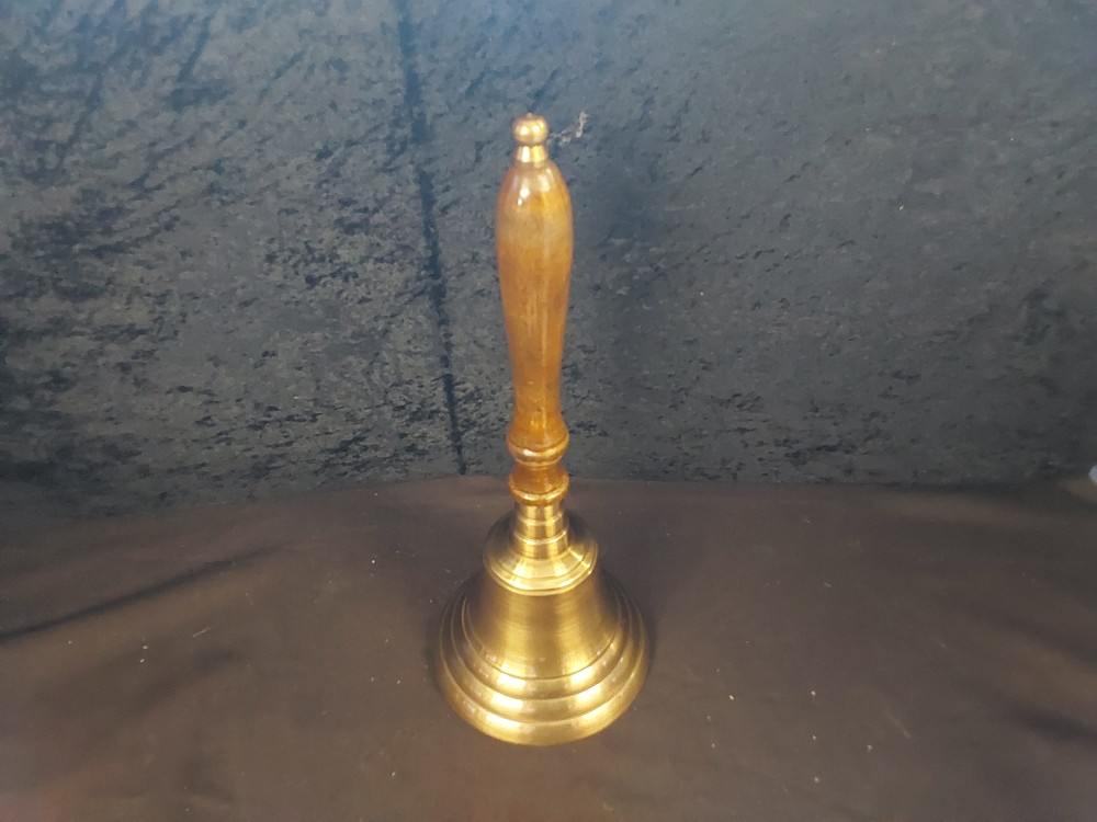 CLOCHE LAITON GM MANCHE BOIS (IG-94)